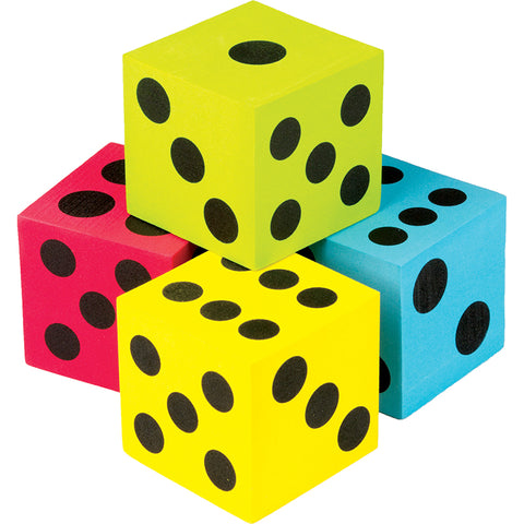 Foam Colorful Jumbo Dice