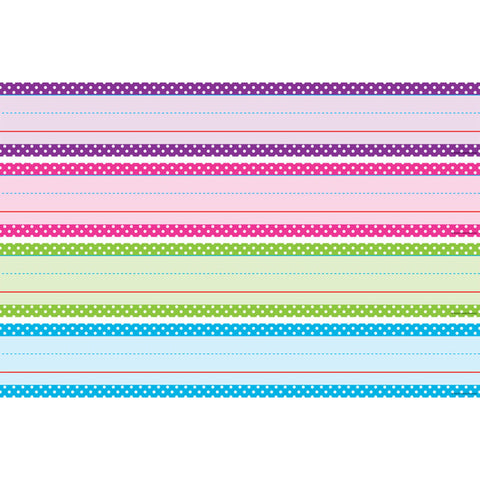 Bright Colors Polka Dots Sentence Strips