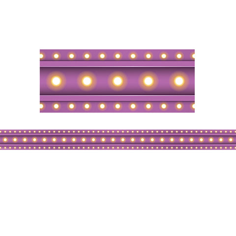 Purple Marquee Straight Border Trim