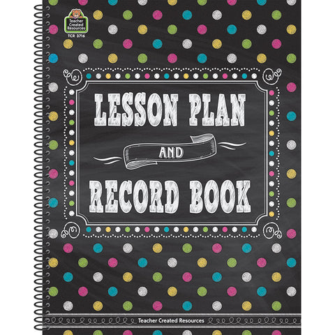 Chalkboard Brights Lesson Plan And Record Book