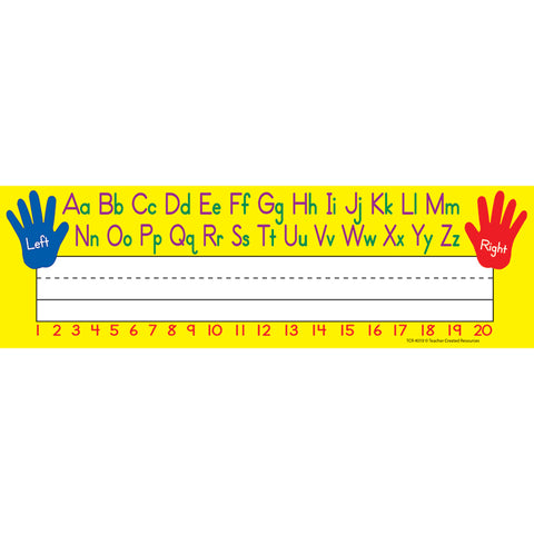 Left/Right Alphabet Name Plates