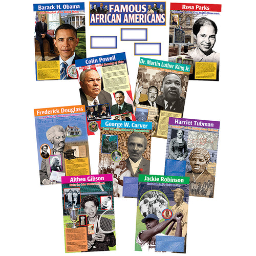 Famous African Americans Bulletin Board Display Set