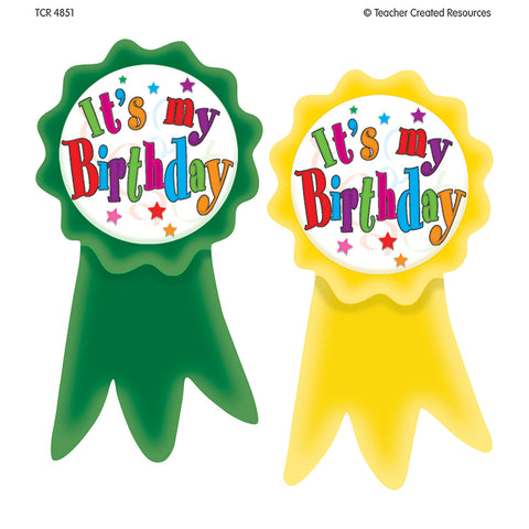 Birthday Ribbons Wear 'Em Badges