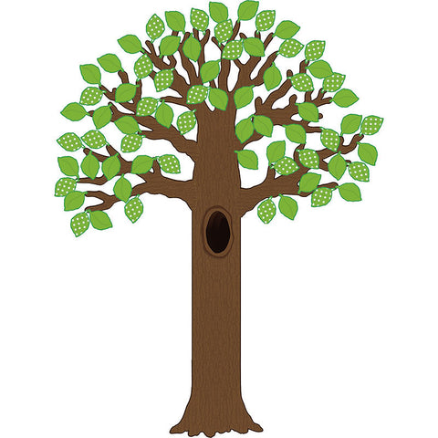 Big Tree With Polka Dot Leaves Bulletin Board Display Set