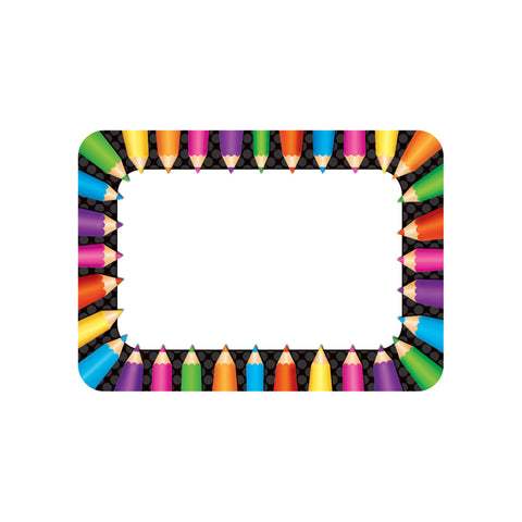 Colored Pencils Name Tags