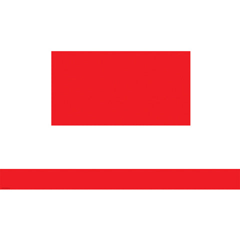 Red Straight Border Trim