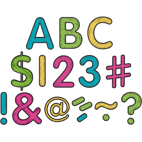 Chalkboard Brights Classic 2 Letters Uppercase Pack