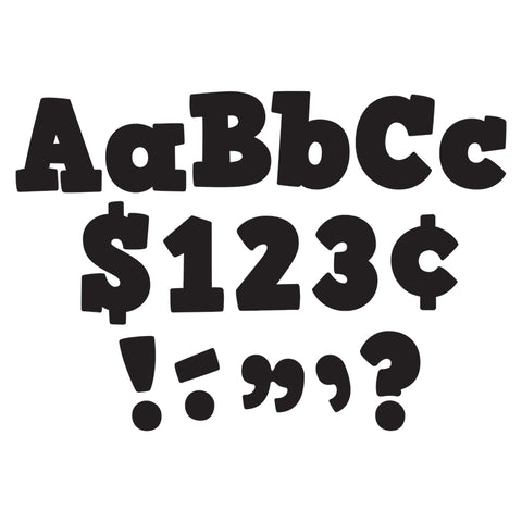 Black Bold Block 4 Letters Combo Pack