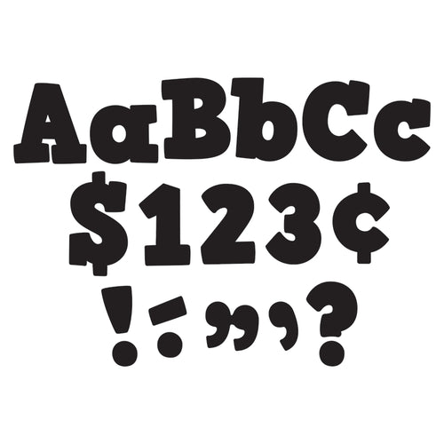 Black Bold Block 4 Letters Combo Pack