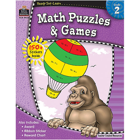 Ready¢Set¢Learn Math Puzzles & Games, Grade 2