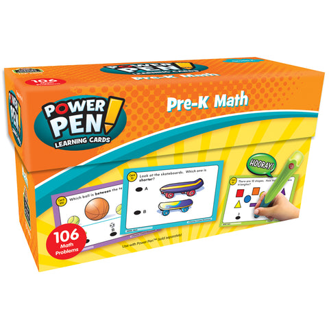 Power Pen Learning Cards: Math Grade Prek