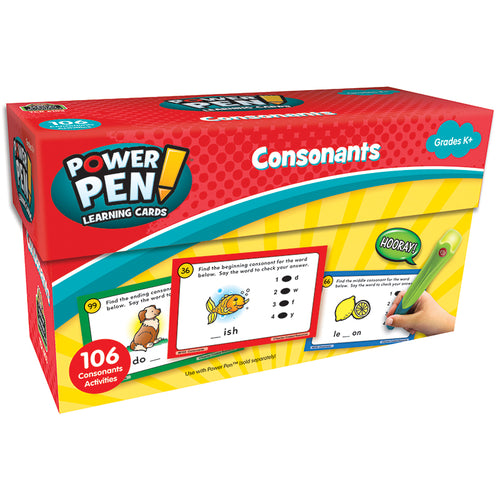 Power Pen Learning Cards: Consonants