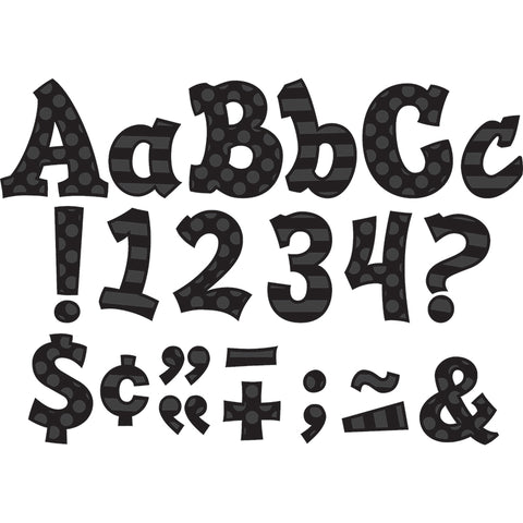 Black Sassy Solids 5 Letters