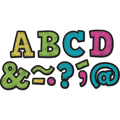 Chalkboard Brights Bold Block 2 Magnetic Letters