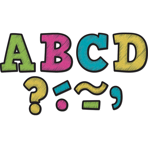 Chalkboard Brights Bold Block 3 Magnetic Letters