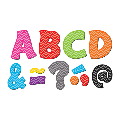 Chevron Funtastic Font 3 Magnetic Letters