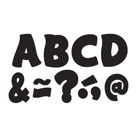 Black Funtastic Font 3 Magnetic Letters