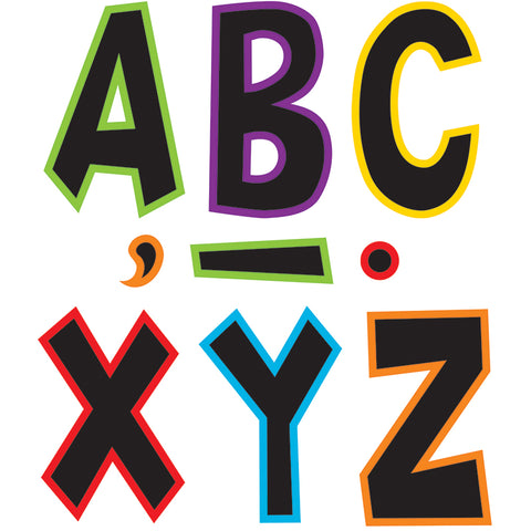 Electric Bright 7 Fun Font Letters