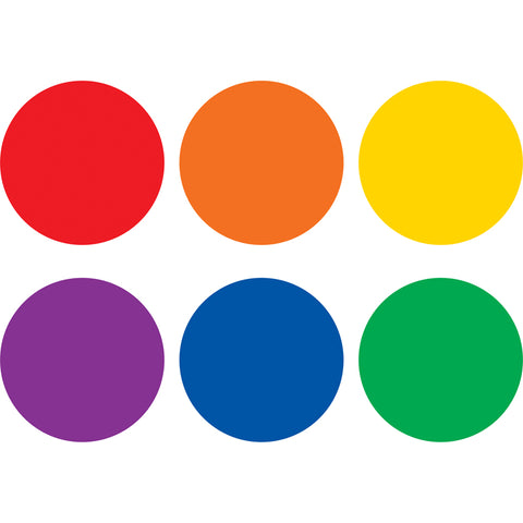 Colorful Circles Spot On Vinyl Floor Markers