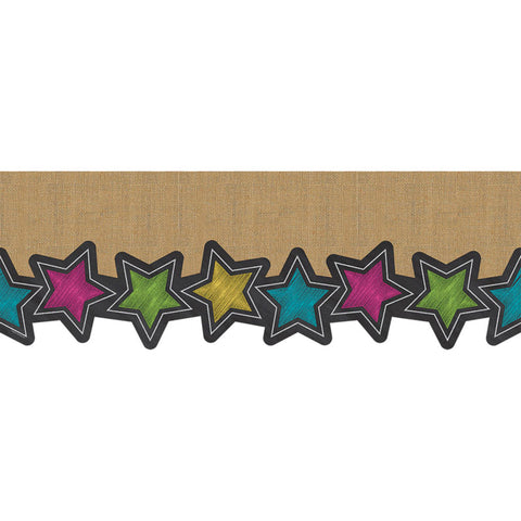Chalkboard Burlap Big Big Border