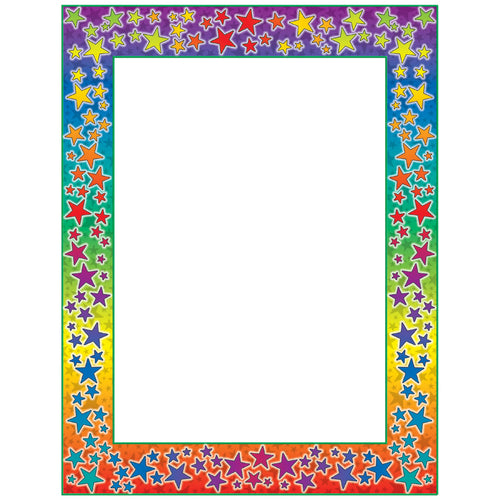 Rainbow Stars Printer Paper
