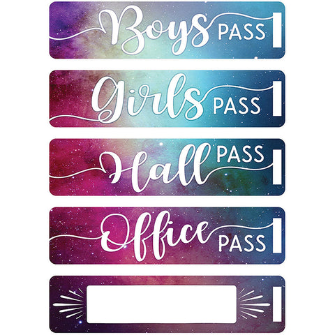 Magnetic Hall Pass Set, Galaxy Script
