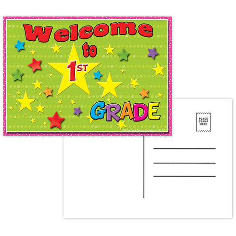 Welcome To 1St Grade Postcards, 30/Pkg