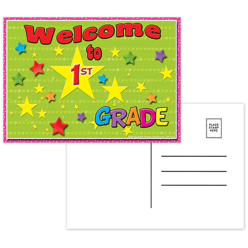 Welcome To 1St Grade Postcards, 30/Pkg