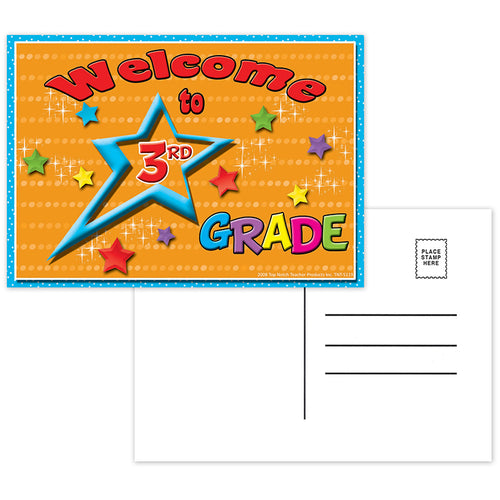 Welcome To 3Rd Grade Postcards, 30/Pkg