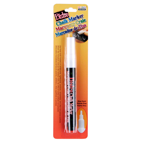 Bistro Single White Marker, Fine Tip