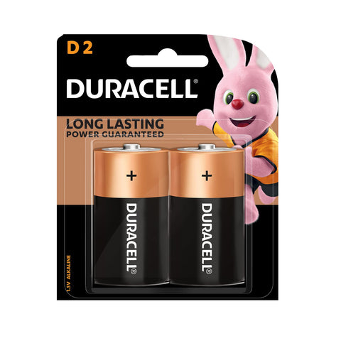 Duracell Alkaline D Batteries 2 Count