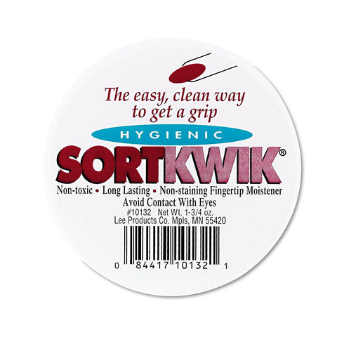 Sortkwik Fingertip Moistener, 1-3/4-oz. Non-Skid Case [Set of 2]