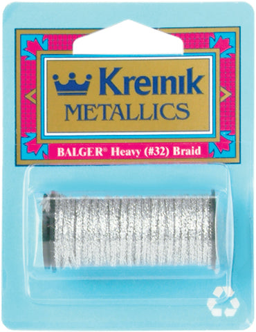 Kreinik Heavy Metallic Braid #32 5.5yd
