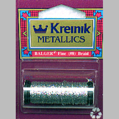 Kreinik Fine Metallic Corded Braid #8 11yd