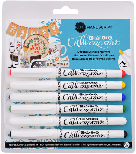 Manuscript Crafter CalliCreative Multi-Surface Markers 6/Pkg