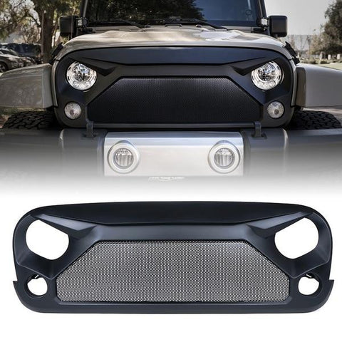 Xprite Gladiator Grille with Steel Mesh for 2007-2018 Jeep Wrangler JK