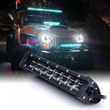Xprite Aquatic Series 9.5" Double Row LED Light Bar with Blue Backlight