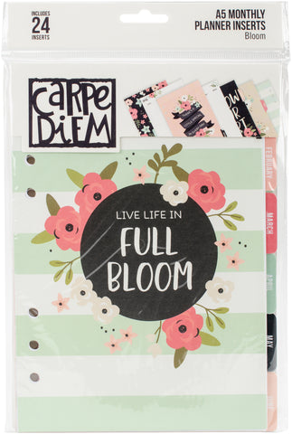 Carpe Diem Bloom Double-Sided A5 Planner Inserts