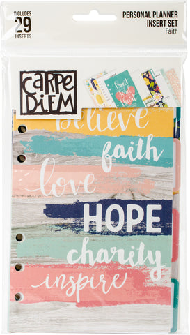 Carpe Diem Faith Double-Sided Personal Planner Inserts