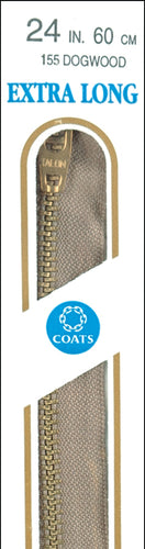 Coats Extra Long Metal Zipper 27&quot;