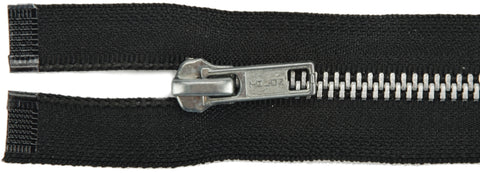 Coats Heavyweight Aluminum Separating Metal Zipper 22&quot;