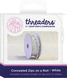 Crafter's Companion Threaders Concealed Zips On A Roll 5m