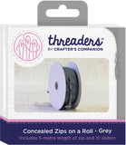 Crafter's Companion Threaders Concealed Zips On A Roll 5m