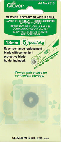Clover Rotary Blade Refill 18mm 5/Pkg