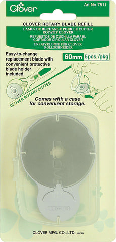 Clover Rotary Blade Refill 60mm 5/Pkg