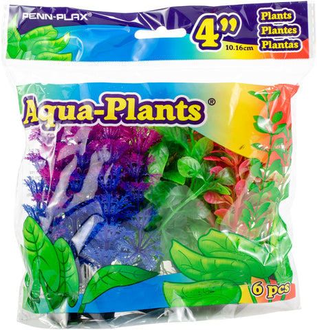 Penn-Plax Aqua-Plants 4" 6/Pkg