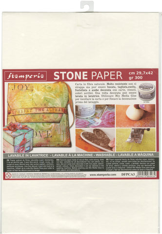 Stamperia Washable Stone Paper  11.6"X16.5"