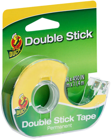Duck Double Stick Tape With Dispenser .5"X450"