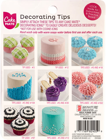 Cake Mate(R) Decorating Tips 8/Pkg