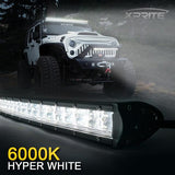Xprite Sunrise Series 50" Double Row Curved LED Light Bar with Amber Backlight